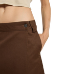 Union Wrap Skirt in Timber Brown