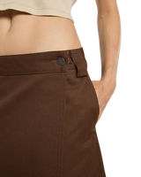 Union Wrap Skirt in Timber Brown