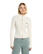 Wellsville Full Zip Cardigan in Egret