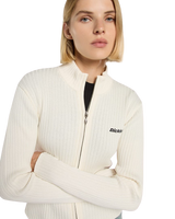 Wellsville Full Zip Cardigan in Egret