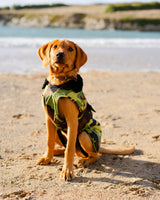 Dog Dryrobe in Green Camo & Black