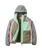The Passenger Womens Lara Quilted Fleece Jacket in Grey & Olive
