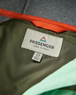 The Passenger Womens Lara Quilted Fleece Jacket in Grey & Olive