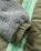 The Passenger Womens Lara Quilted Fleece Jacket in Grey & Olive