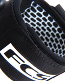 The FCS Regular Essential 7' Leash in White & Black