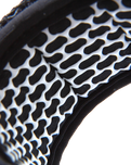 The FCS Regular Essential 7' Leash in White & Black