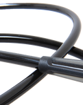 The FCS Regular Essential 7' Leash in White & Black