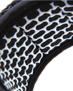The FCS All Round Essential 8' Surfboard Leash in White & Black