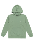 The Billabong Boys Boys Arch Pullover Hoodie in Moss
