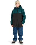 The Billabong Boys Boys Adventure Division Transport Windbreaker Jacket in Black