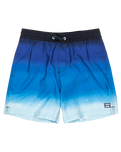 The Billabong Boys Boys All Day Fade LB Volley Shorts in Coastal Blue
