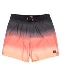 The Billabong Boys Boys All Day Fade LB Volley Shorts in Raven