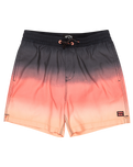 The Billabong Boys Boys All Day Fade LB Volley Shorts in Raven