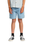The Billabong Boys Boys Larry Cord Denim Shorts in Bleach