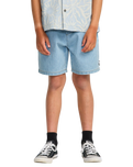 The Billabong Boys Boys Larry Cord Denim Shorts in Bleach