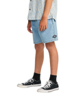 The Billabong Boys Boys Larry Cord Denim Shorts in Bleach