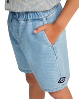 The Billabong Boys Boys Larry Cord Denim Shorts in Bleach