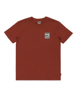 The Billabong Boys Boys Stamp T-Shirt in Brick
