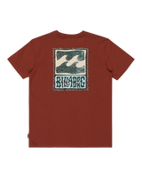The Billabong Boys Boys Stamp T-Shirt in Brick