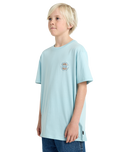 The Billabong Boys Boys Rotor Fill T-Shirt in Dusty Blue