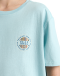 The Billabong Boys Boys Rotor Fill T-Shirt in Dusty Blue