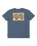 The Billabong Boys Boys Crayon Wave T-Shirt in Slate Blue
