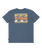 The Billabong Boys Boys Crayon Wave T-Shirt in Slate Blue