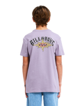 The Billabong Boys Boys Burn Out T-Shirt in Purple Ash