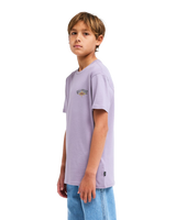 The Billabong Boys Boys Burn Out T-Shirt in Purple Ash