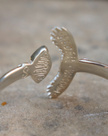 Elder Bird Turquoise Cuff in Sterling Silver