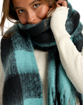 On The Fringes Scarf in Misty Blue