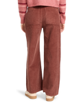 The Billabong Womens Be Free Corduroy Trousers in Espresso
