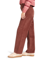The Billabong Womens Be Free Corduroy Trousers in Espresso