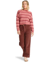 The Billabong Womens Be Free Corduroy Trousers in Espresso