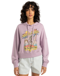 The Billabong Womens All Time Fleece Hoodie in Amethyst Smoke