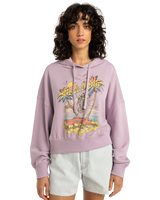 The Billabong Womens All Time Fleece Hoodie in Amethyst Smoke