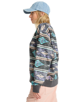The Billabong Womens High Tides Brooklyn Sweatshirt in Off Black
