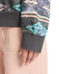 The Billabong Womens High Tides Brooklyn Sweatshirt in Off Black