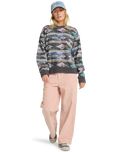The Billabong Womens High Tides Brooklyn Sweatshirt in Off Black