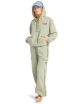 The Billabong Womens Winter Camp Hoodie in Seagrass