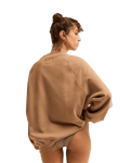 The Billabong Womens Cool Times Sweatshirt in Sweet Earth