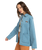 The Billabong Womens Endless Night Denim Jacket in Soft Indigo