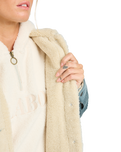The Billabong Womens Cord In Love Jacket in Slate Blue