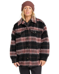 The Billabong Womens Lucky Star Trucker Jacket in Black Pebble
