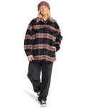 The Billabong Womens Lucky Star Trucker Jacket in Black Pebble