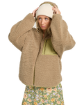 The Billabong Womens Oceanside Reversible Jacket in Green Tea