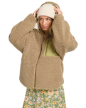 The Billabong Womens Oceanside Reversible Jacket in Green Tea