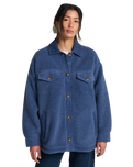 The Billabong Womens Coastal Waves Jacket in Washed Blue