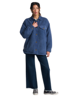 The Billabong Womens Coastal Waves Jacket in Washed Blue