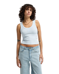 The Billabong Womens Rerun Vest Top in Mist Blue